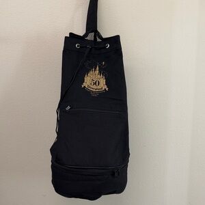 Disney Toppers Backpack Bag 50th Anniversary Cooler Pack Black HTF Sling NWOT